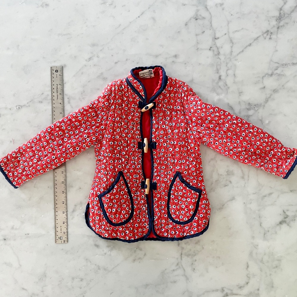 Vintage Child’s Quilted Jacket, purchased in Hong Kong mid-1970s age 2-4?